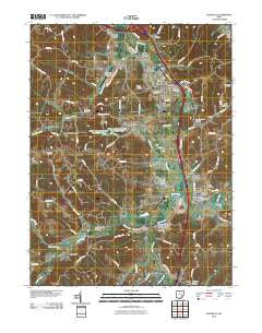 Byesville Ohio Historical topographic map, 1:24000 scale, 7.5 X 7.5 Minute, Year 2010
