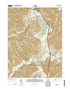 Byesville Ohio Historical topographic map, 1:24000 scale, 7.5 X 7.5 Minute, Year 2013