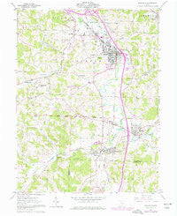 Byesville Ohio Historical topographic map, 1:24000 scale, 7.5 X 7.5 Minute, Year 1961