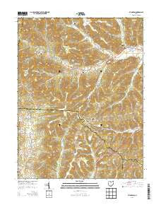 Byington Ohio Historical topographic map, 1:24000 scale, 7.5 X 7.5 Minute, Year 2013