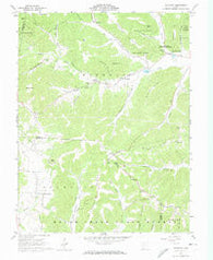 Byington Ohio Historical topographic map, 1:24000 scale, 7.5 X 7.5 Minute, Year 1961