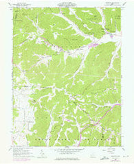 Byington Ohio Historical topographic map, 1:24000 scale, 7.5 X 7.5 Minute, Year 1961