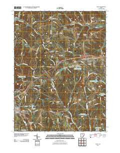 Cadiz Ohio Historical topographic map, 1:24000 scale, 7.5 X 7.5 Minute, Year 2010