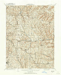Cadiz Ohio Historical topographic map, 1:62500 scale, 15 X 15 Minute, Year 1901