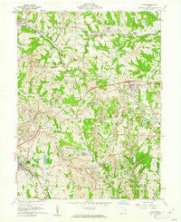 Cadiz Ohio Historical topographic map, 1:24000 scale, 7.5 X 7.5 Minute, Year 1960