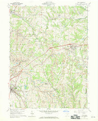 Cadiz Ohio Historical topographic map, 1:24000 scale, 7.5 X 7.5 Minute, Year 1960