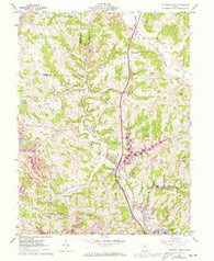 Caldwell North Ohio Historical topographic map, 1:24000 scale, 7.5 X 7.5 Minute, Year 1961