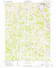Caldwell South Ohio Historical topographic map, 1:24000 scale, 7.5 X 7.5 Minute, Year 1961