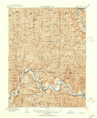 Caldwell Ohio Historical topographic map, 1:62500 scale, 15 X 15 Minute, Year 1909
