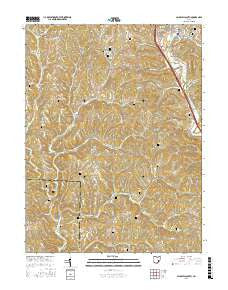 Caldwell South Ohio Current topographic map, 1:24000 scale, 7.5 X 7.5 Minute, Year 2016