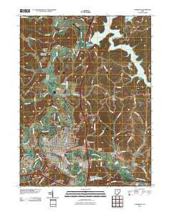 Cambridge Ohio Historical topographic map, 1:24000 scale, 7.5 X 7.5 Minute, Year 2010