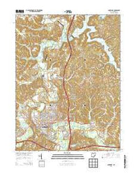 Cambridge Ohio Historical topographic map, 1:24000 scale, 7.5 X 7.5 Minute, Year 2013
