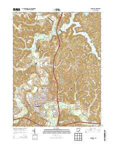 Cambridge Ohio Historical topographic map, 1:24000 scale, 7.5 X 7.5 Minute, Year 2013