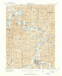 Cambridge Ohio Historical topographic map, 1:62500 scale, 15 X 15 Minute, Year 1909