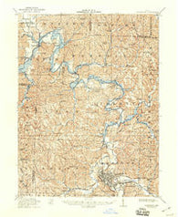 Cambridge Ohio Historical topographic map, 1:62500 scale, 15 X 15 Minute, Year 1912