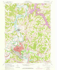 Cambridge Ohio Historical topographic map, 1:24000 scale, 7.5 X 7.5 Minute, Year 1962