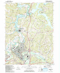 Cambridge Ohio Historical topographic map, 1:24000 scale, 7.5 X 7.5 Minute, Year 1993