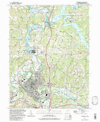 Cambridge Ohio Historical topographic map, 1:24000 scale, 7.5 X 7.5 Minute, Year 1994