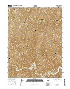 Cameron Ohio Current topographic map, 1:24000 scale, 7.5 X 7.5 Minute, Year 2016