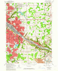 Campbell Ohio Historical topographic map, 1:24000 scale, 7.5 X 7.5 Minute, Year 1963