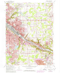 Campbell Ohio Historical topographic map, 1:24000 scale, 7.5 X 7.5 Minute, Year 1963