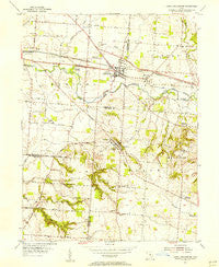 Canal Winchester Ohio Historical topographic map, 1:24000 scale, 7.5 X 7.5 Minute, Year 1955