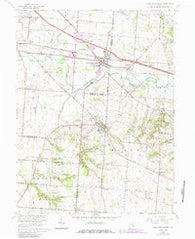 Canal Winchester Ohio Historical topographic map, 1:24000 scale, 7.5 X 7.5 Minute, Year 1966