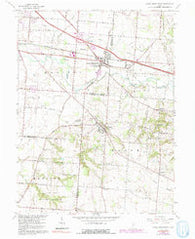 Canal Winchester Ohio Historical topographic map, 1:24000 scale, 7.5 X 7.5 Minute, Year 1966