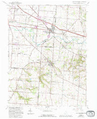 Canal Winchester Ohio Historical topographic map, 1:24000 scale, 7.5 X 7.5 Minute, Year 1966