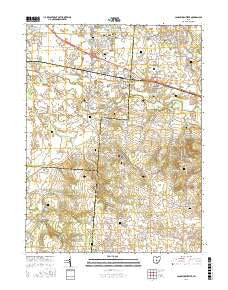 Canal Winchester Ohio Current topographic map, 1:24000 scale, 7.5 X 7.5 Minute, Year 2016