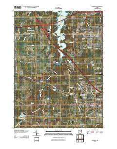 Canfield Ohio Historical topographic map, 1:24000 scale, 7.5 X 7.5 Minute, Year 2010