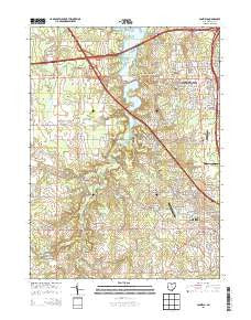 Canfield Ohio Historical topographic map, 1:24000 scale, 7.5 X 7.5 Minute, Year 2013