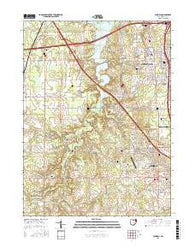 Canfield Ohio Current topographic map, 1:24000 scale, 7.5 X 7.5 Minute, Year 2016