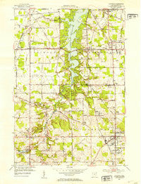 Canfield Ohio Historical topographic map, 1:24000 scale, 7.5 X 7.5 Minute, Year 1952