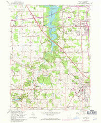 Canfield Ohio Historical topographic map, 1:24000 scale, 7.5 X 7.5 Minute, Year 1963