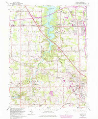 Canfield Ohio Historical topographic map, 1:24000 scale, 7.5 X 7.5 Minute, Year 1963