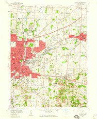 Canton East Ohio Historical topographic map, 1:24000 scale, 7.5 X 7.5 Minute, Year 1958