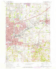 Canton East Ohio Historical topographic map, 1:24000 scale, 7.5 X 7.5 Minute, Year 1967