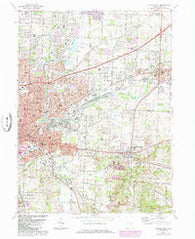 Canton East Ohio Historical topographic map, 1:24000 scale, 7.5 X 7.5 Minute, Year 1967