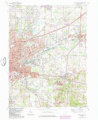 Canton East Ohio Historical topographic map, 1:24000 scale, 7.5 X 7.5 Minute, Year 1967