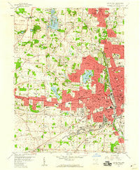 Canton West Ohio Historical topographic map, 1:24000 scale, 7.5 X 7.5 Minute, Year 1958