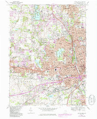 Canton West Ohio Historical topographic map, 1:24000 scale, 7.5 X 7.5 Minute, Year 1967