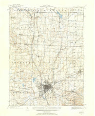 Canton Ohio Historical topographic map, 1:62500 scale, 15 X 15 Minute, Year 1901