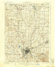 Canton Ohio Historical topographic map, 1:62500 scale, 15 X 15 Minute, Year 1903