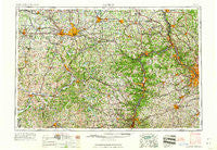 Canton Ohio Historical topographic map, 1:250000 scale, 1 X 2 Degree, Year 1962