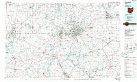 Canton Ohio Historical topographic map, 1:100000 scale, 30 X 60 Minute, Year 1986