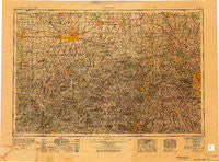 Canton Ohio Historical topographic map, 1:250000 scale, 1 X 2 Degree, Year 1951