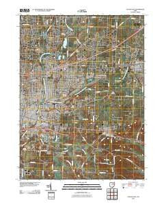 Canton East Ohio Historical topographic map, 1:24000 scale, 7.5 X 7.5 Minute, Year 2010