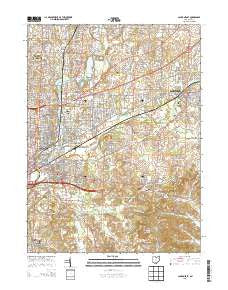 Canton East Ohio Historical topographic map, 1:24000 scale, 7.5 X 7.5 Minute, Year 2013