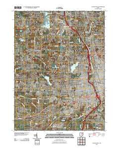 Canton West Ohio Historical topographic map, 1:24000 scale, 7.5 X 7.5 Minute, Year 2010